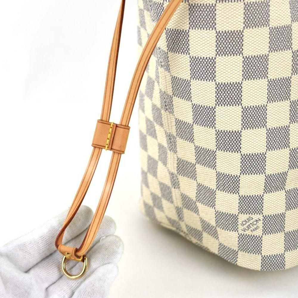 Tote Bag Damier Azur Neverfull MM Large Capacity Beige Ivory - Picture 10 of 14